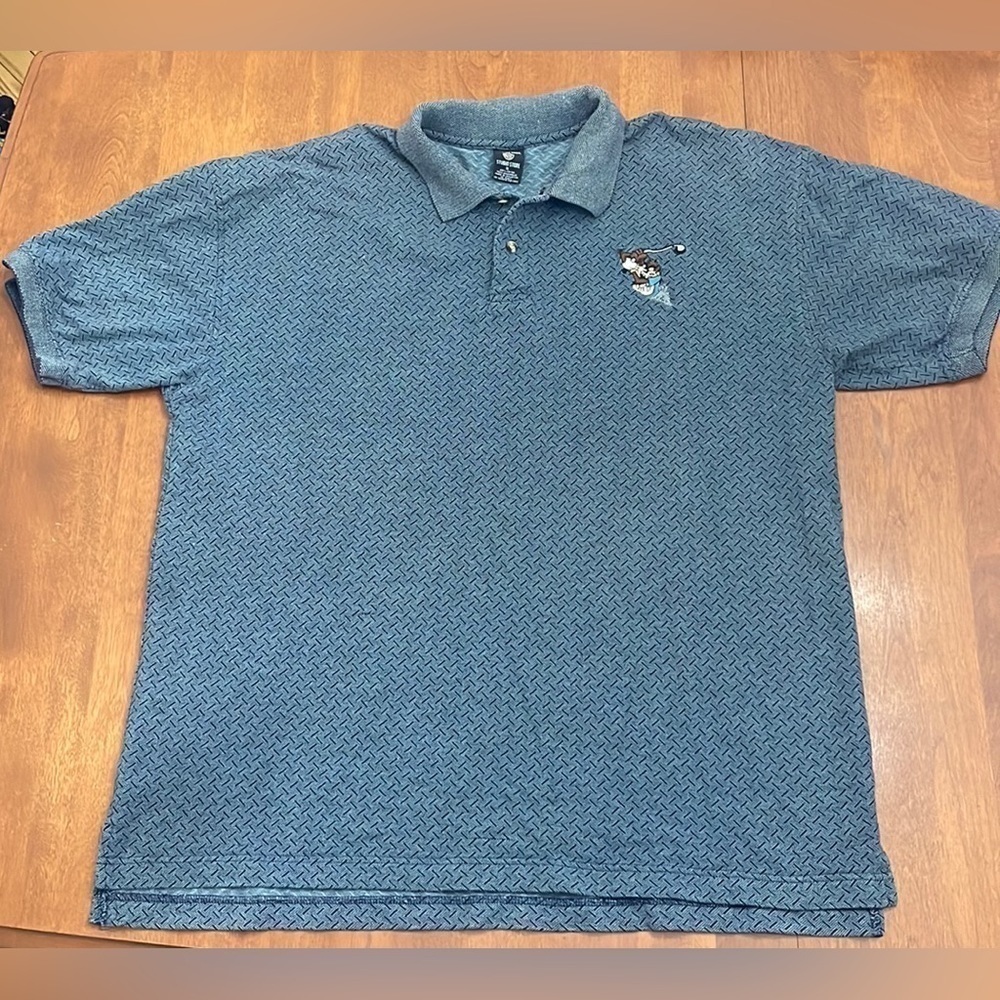 Vintage Warner Bros Taz Golf Polo Shirt Men’s XL Looney Tunes Embroidered